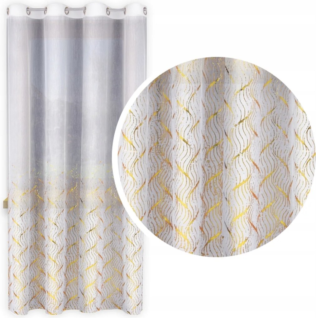 Függöny Kész Napellenző arany aljjal 145x250 h