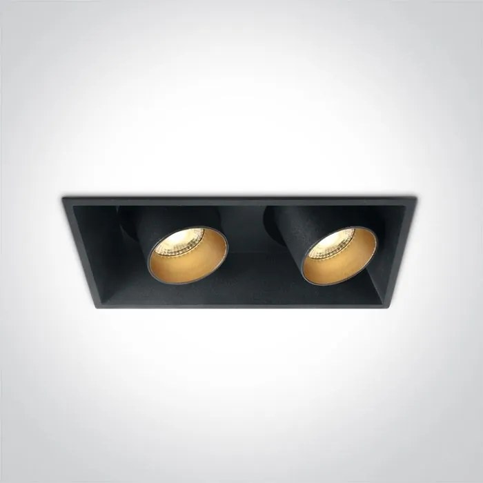 One Light The Recessed Cylinders 51211C/B/W Beépíthető spotlámpa 2x11W/LED 3000K 820lm IP20