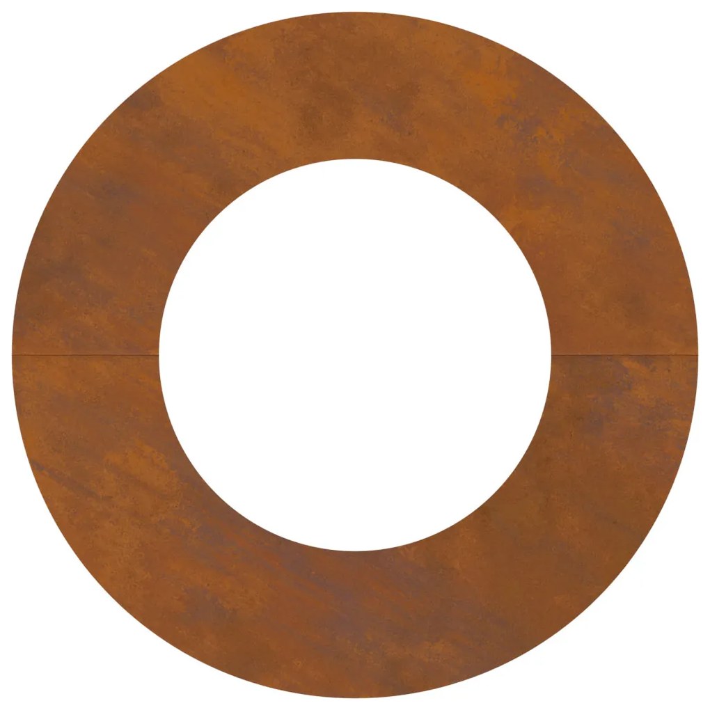 Corten acél virágcserép Corten acél 70 cm átmérő Tartós