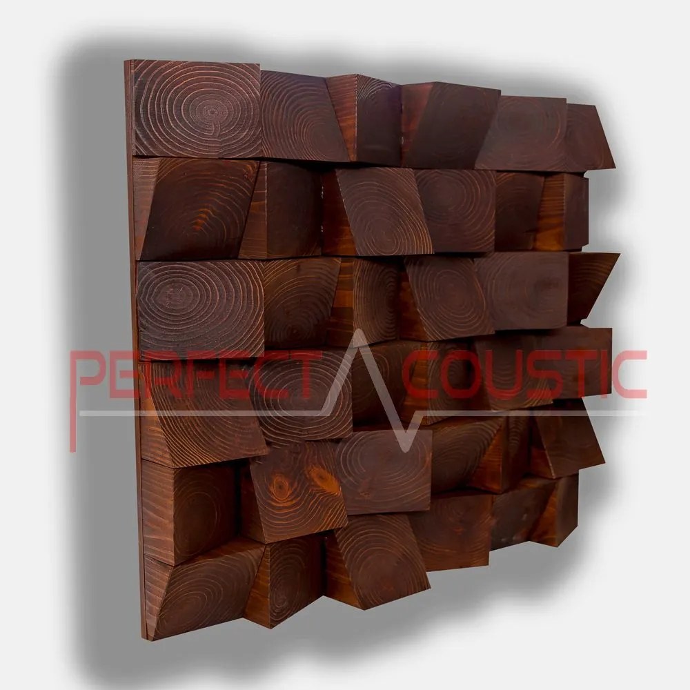 Ferde kocka diffúzor 60x60x6cm mahagóni színben - 70x70x6cm csamagolással a szállításhoz