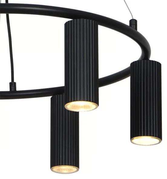 Nordlux - VICO kábeles csillár 6xGU10/5W/230V fekete