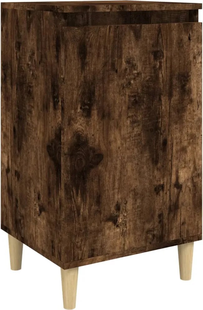 vidaXL füstös tölgy színű szerelt fa éjjeliszekrény 40x35x70 cm