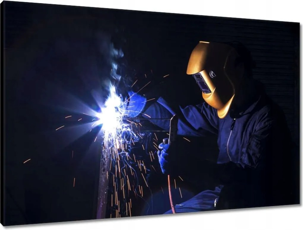 Vászonkép 90x60 Hegesztő hegesztő fém