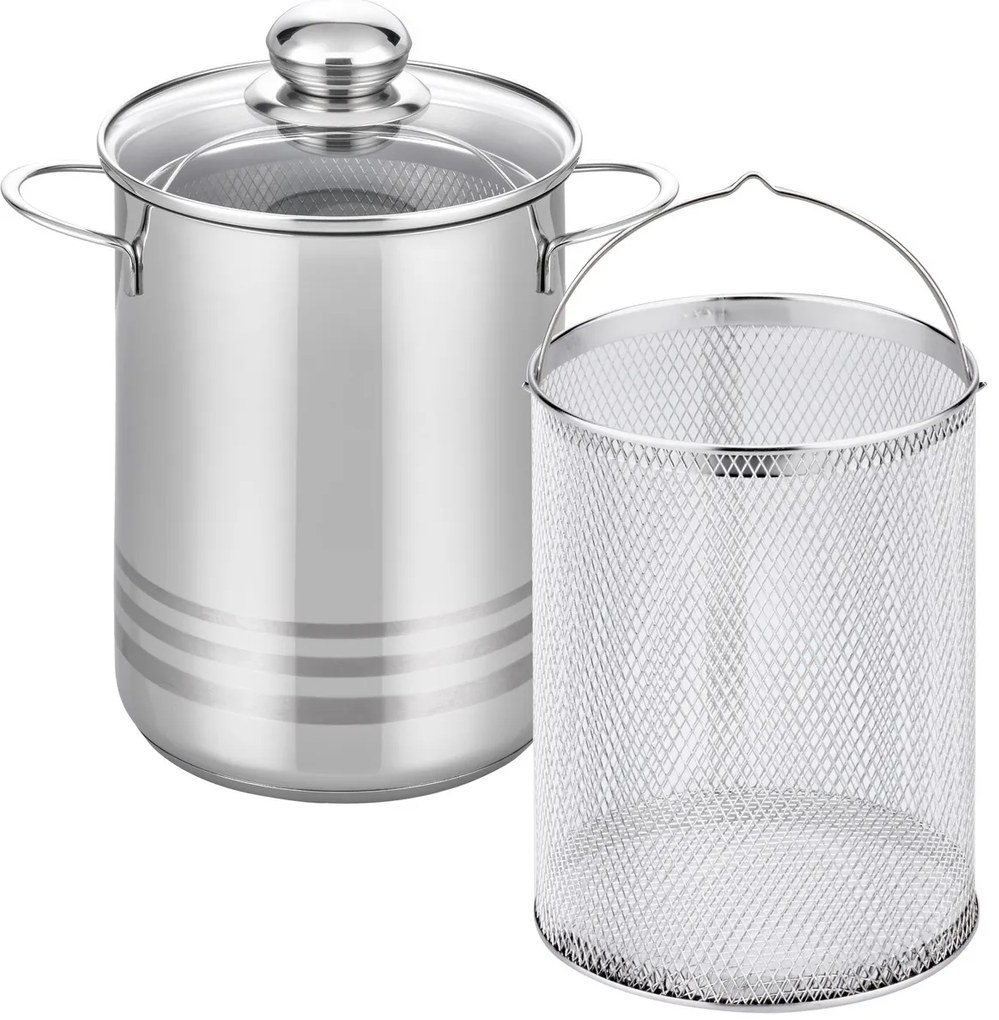 Elo 22616 Basic Rozsdamentes acél spárgaedényBrillant 16 cm, 4 l