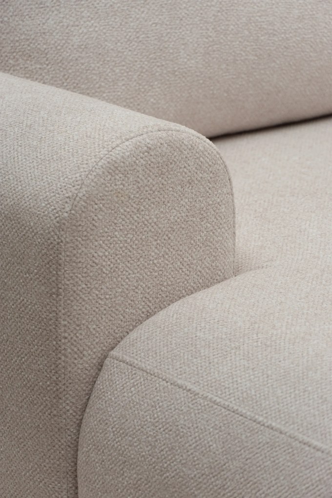 Lotulis Mini balos ágyazható sarokkanapé - krém vízlepergető szövet Blur 01