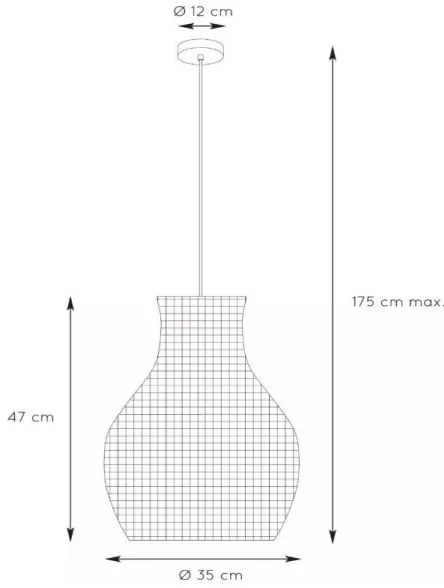 Lucide 03438/35/72 - Csillár zsinóron ALBAN 1xE27/40W/230V bézs