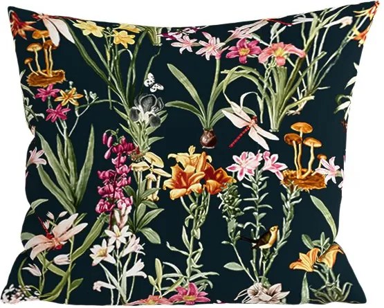 Mikroszálas párnahuzat MYSTIC GARDEN 45x45 cm, sötétzöld