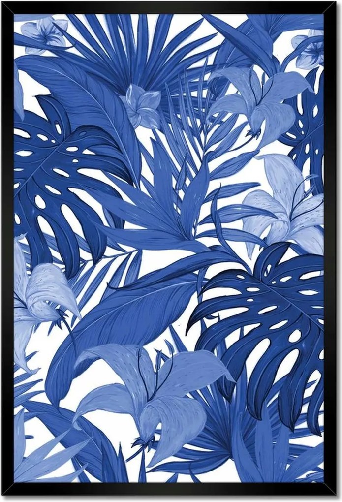 Poszterek keretben 40x60 Classic Blue Monstera