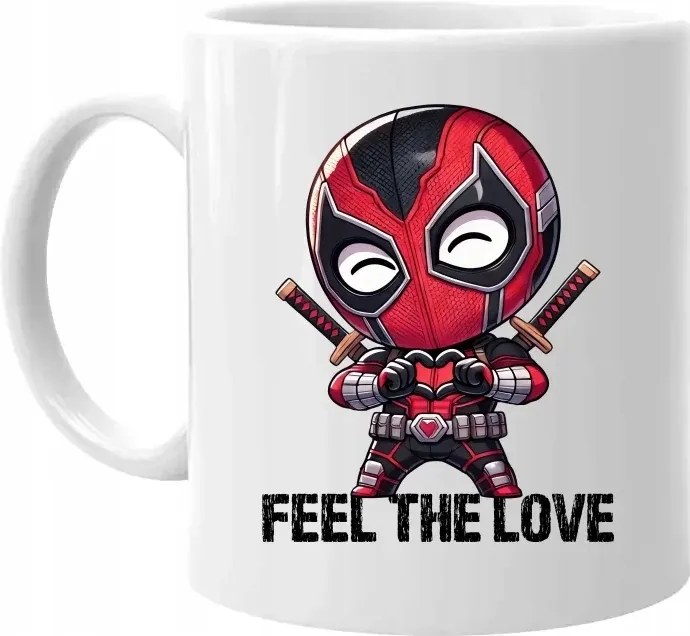 Feel the love Bögre Ajándék Deadpool Rajongóknak