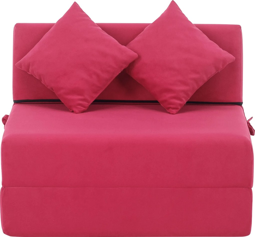 Összecsukható matrac/fotel, 2v1, rózsaszín magenta, PELOS