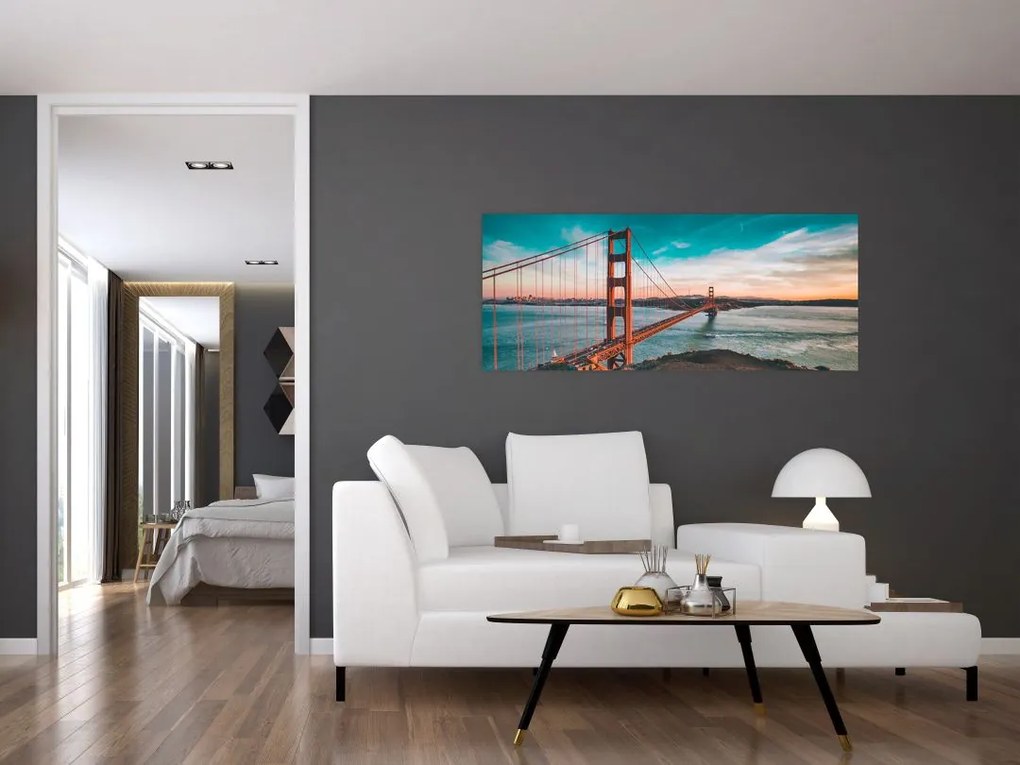 Kép - Golden Gate, San Francisco (120x50 cm)