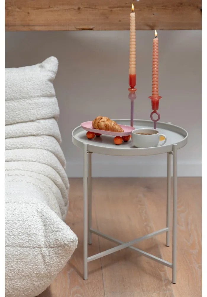 Fém kerek tárolóasztal ø 40 cm Meseta – Leitmotiv