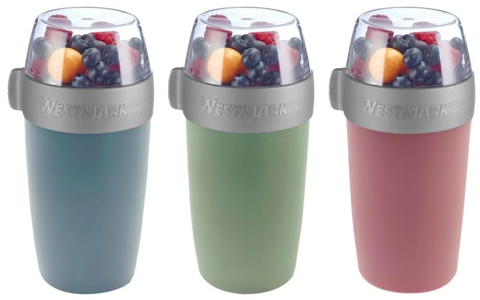 Westmark kétrészes uzsonnás doboz, 700 ml, kék