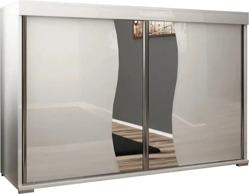 Tablet 2 140 Tolóajtós Komód 140cm, Fehér