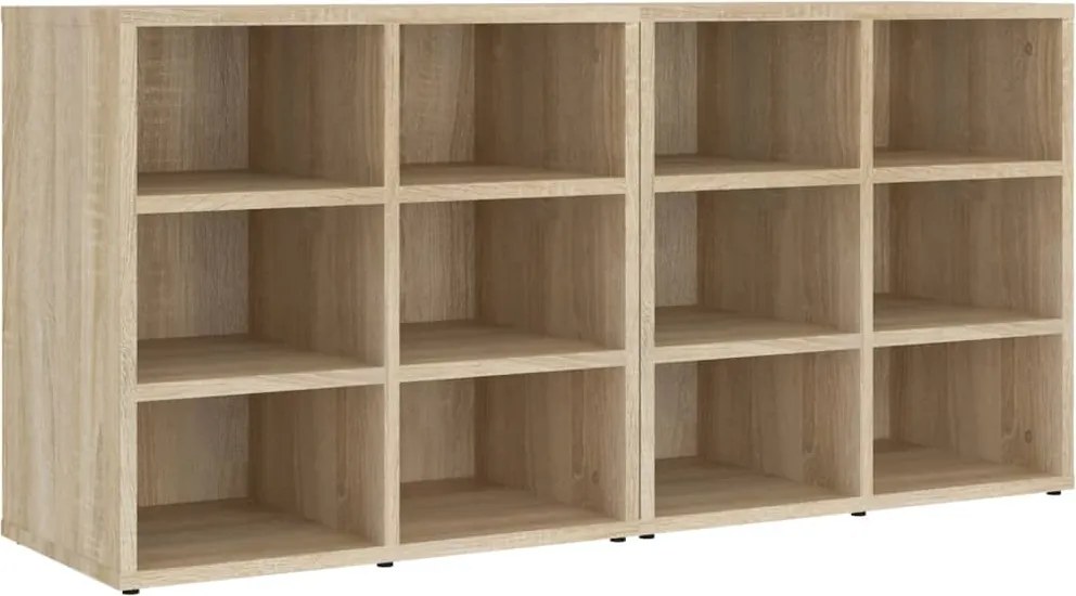 vidaXL 2 db sonoma tölgy színű cipősszekrény 52,5 x 30 x 50 cm
