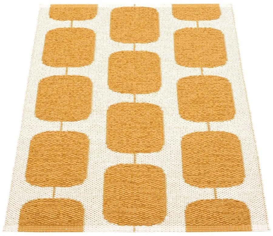 Okkersárga-krémszínű kültéri-beltéri szőnyeg 70x100 cm Sten Ochre – Pappelina