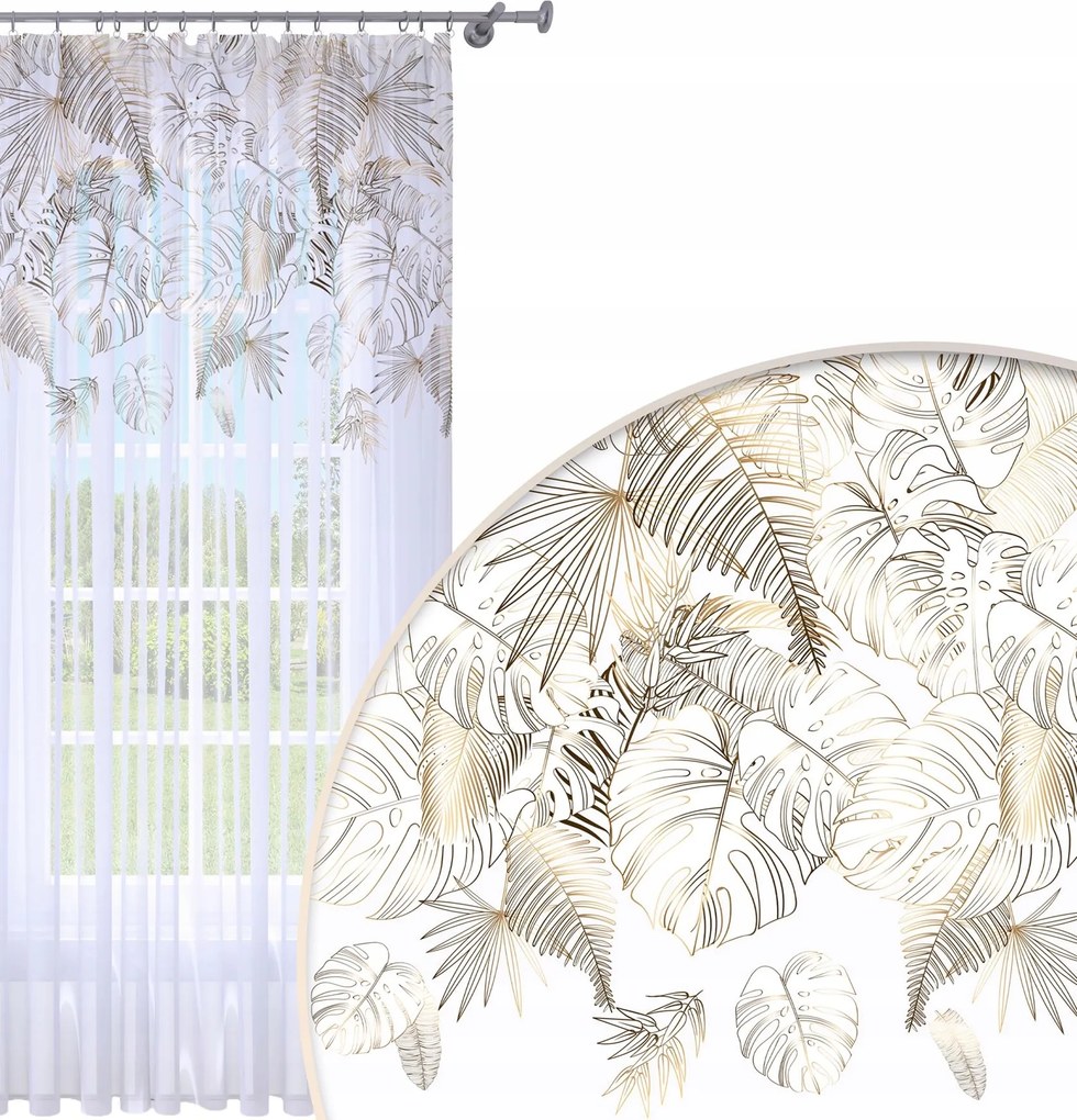 Függöny Kész 140x250 Fátyol Festett Béka Mintás 099