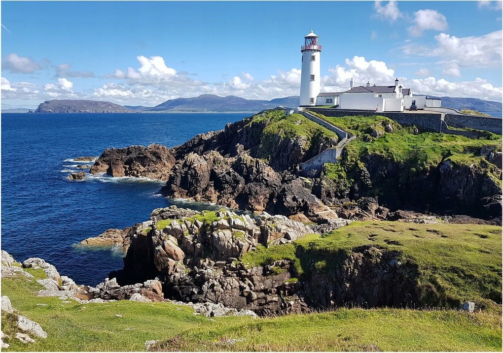 Fotótapéta világítótorony sziklák tenger 152,5 x 104 11795VEL