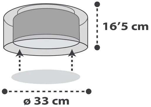 Dalber 41416E - Gyermek mennyezeti lámpa CLOUDS 2xE27/60W/230V szürke