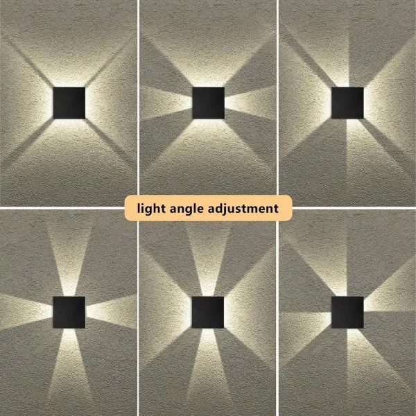 Brilagi - LED kültéri fali lámpa QUADRAY LED/4W/230V fekete IP65