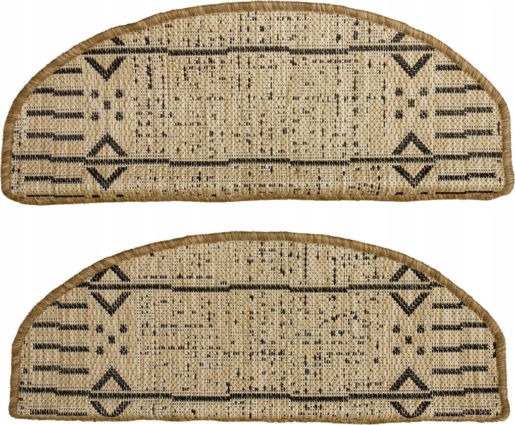 Félkör Alakú Terra Aztec Rátétek Lépcsőkhöz Bézs Grafit Etno