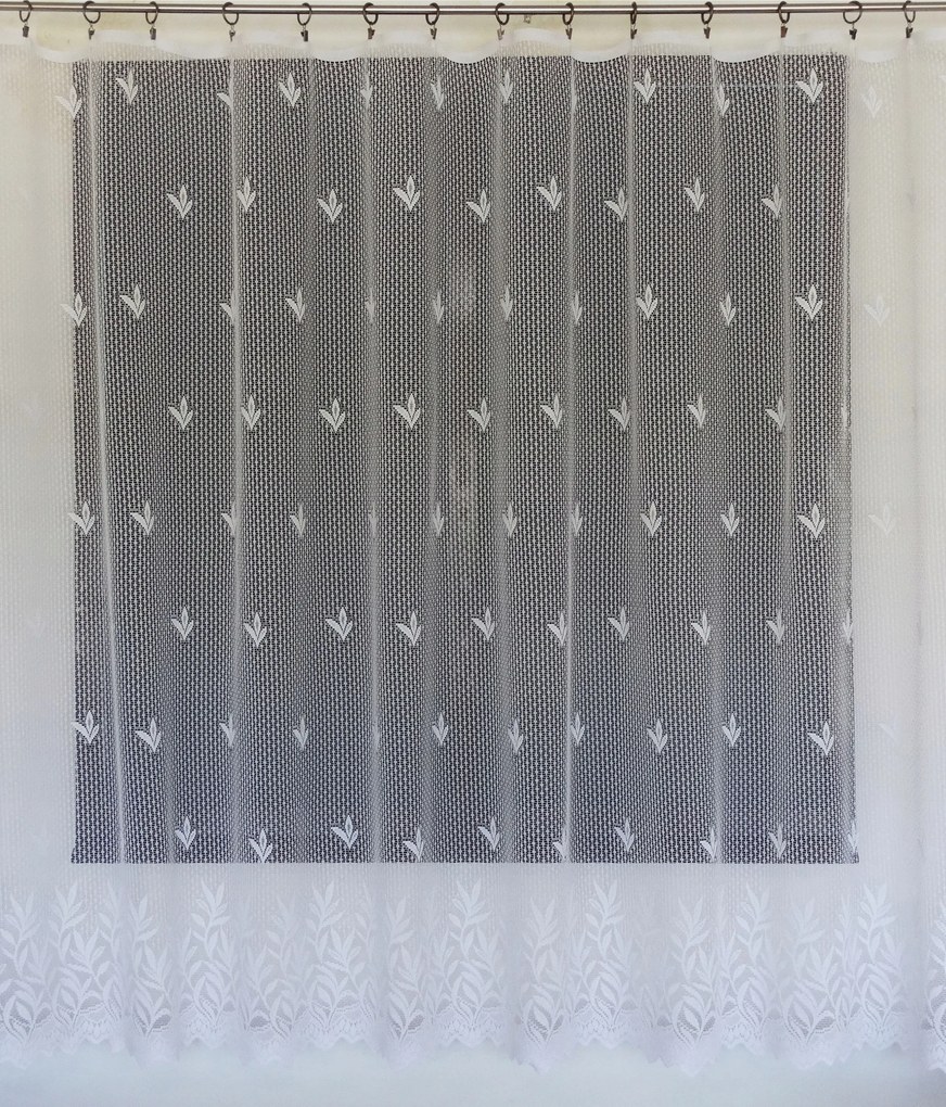 Mg Függöny jacquard Vastag 75/100 Fehér 210X180 szalag