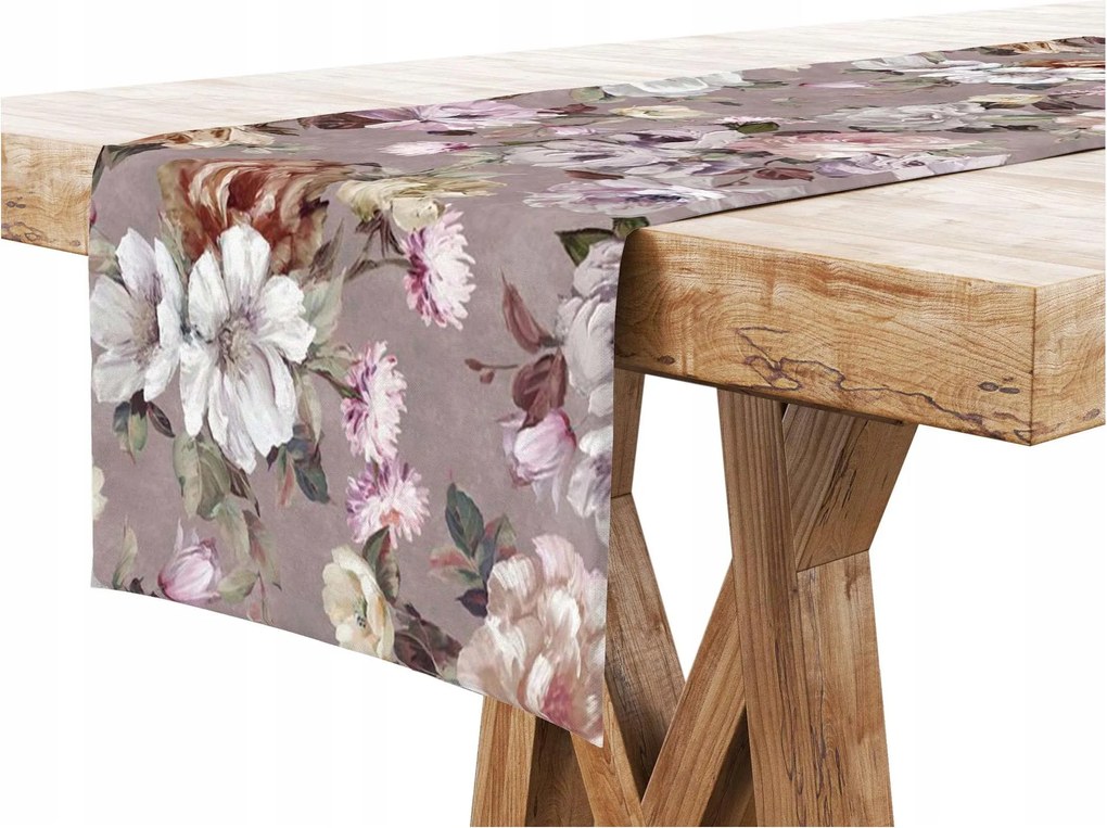 Asztalterítő 40x140 Dekoratív Virágok 9212