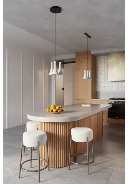 Sollux SL.1224 - Csillár zsinóron REA 2xE14/12W/230V beton