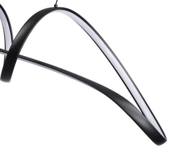 Brilagi-LED Dimmelhető TWISTER kábeles LED/60W/230V 3000-6000K fekete + távirányító