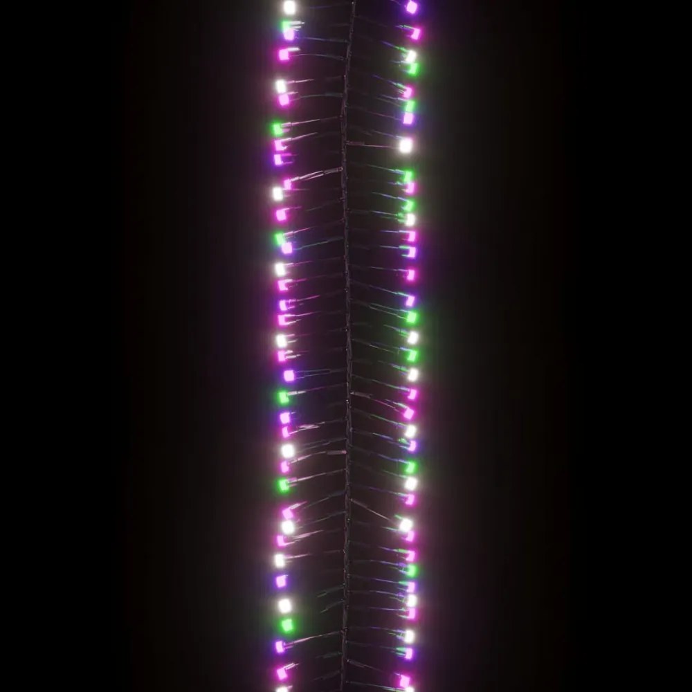 színes pasztell fényű fürtös PVC LED-szalag 400 LED-del 7,4 m