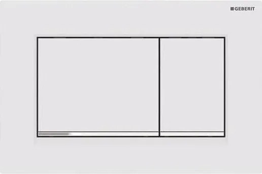 Geberit 115.883.JT.1 - Sigma30 öblítőnyomólap 24,6x16,4 cm fehér/fényes króm