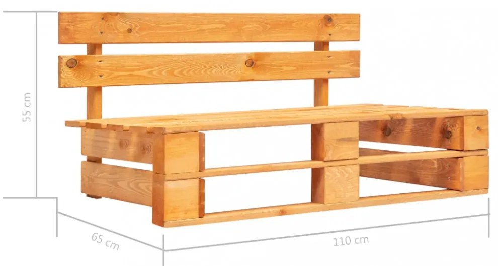 mézbarna fa kerti raklappad