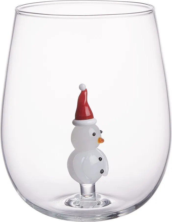 MERRY & JOY pohár, hóember 450 ml