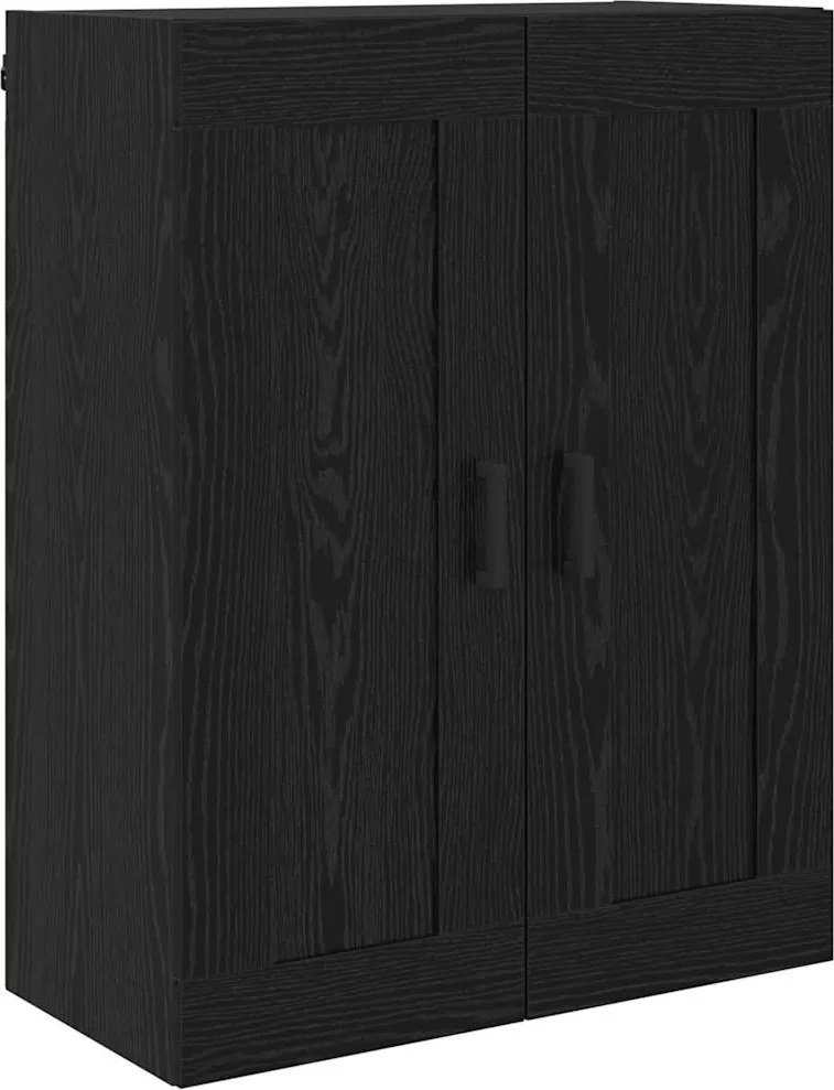 vidaXL Fali szekrény Fekete tölgy 69,5 x 34 x 90 cm Faanyag