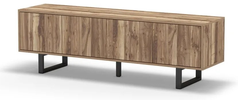 Natúr színű TV-állvány diófa dekorral 160x51 cm Laila – Marckeric