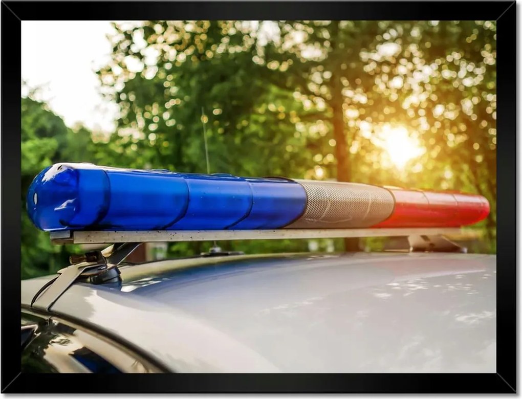 Poszterek keretben 40x30 Rendőrautó