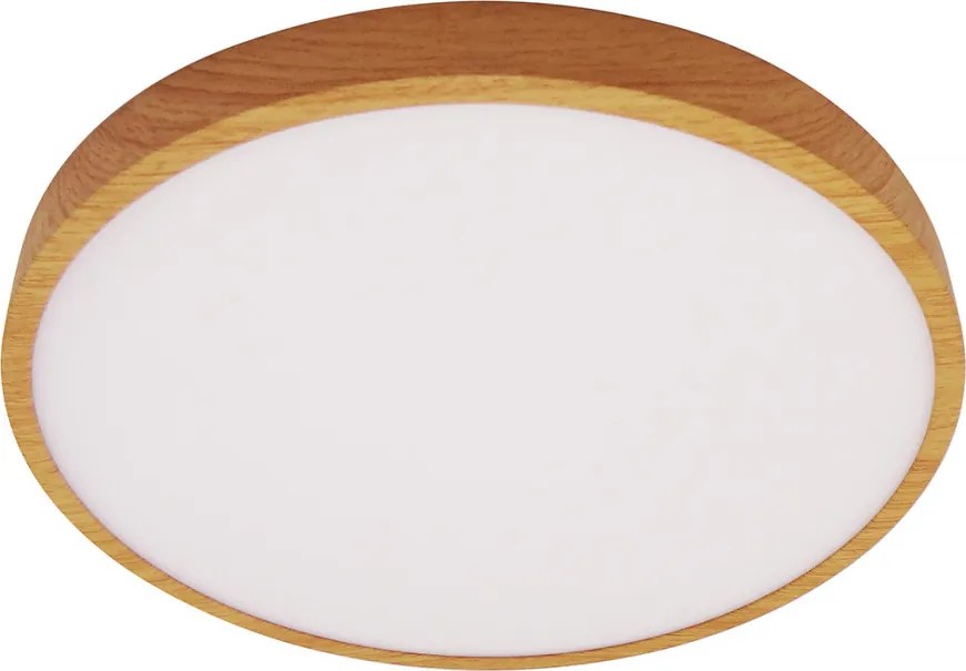 ITALUX PLF-75689-WD-3K RIBERIO Kerek Mennyezeti Lámpa Világos Fa LED IP20