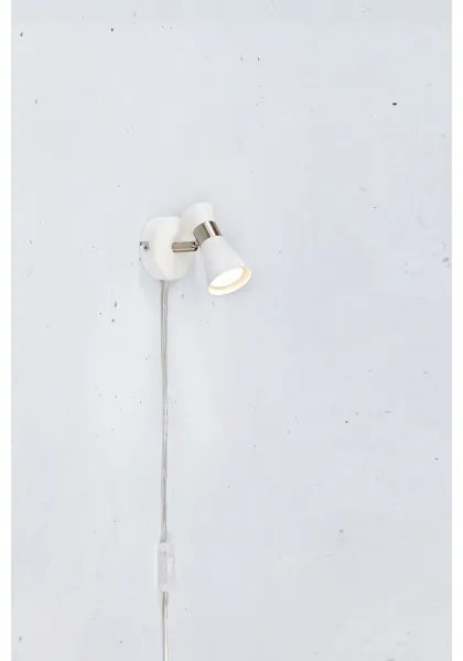 Markslöjd 108627- Fali spotlámpa FOLIE 1xGU10/7W/230V fehér/matt króm