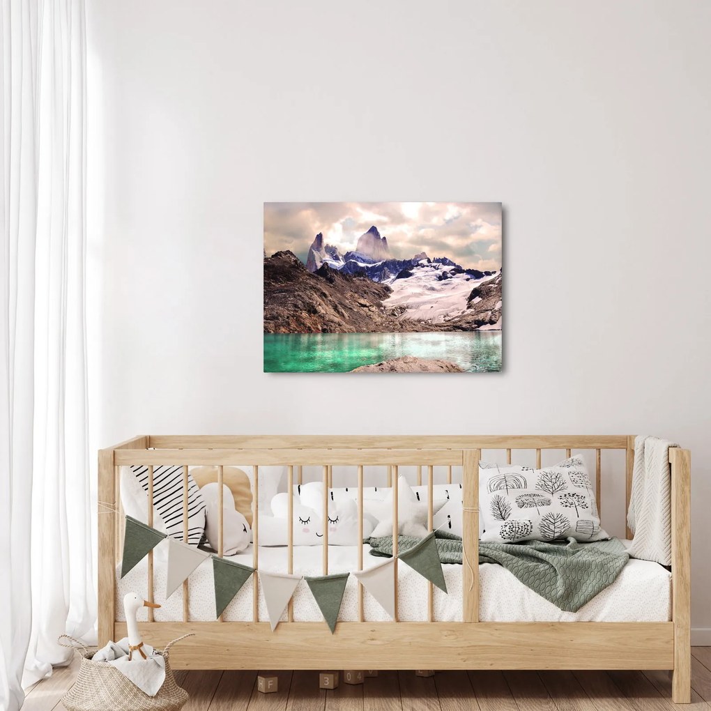 Hegyi tó képe (70x50 cm)