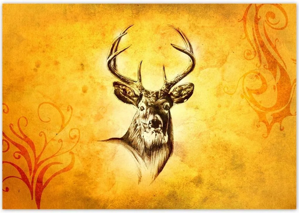 Poszterek 100x70 Szarvasfej szarvakkal