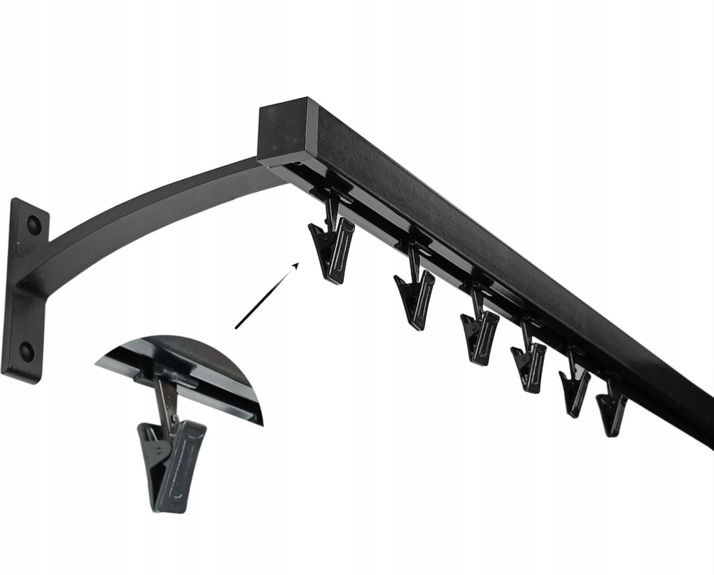 Apartman Sínkarnis Alu kvadro fekete kpl béka 20 mm 300 cm