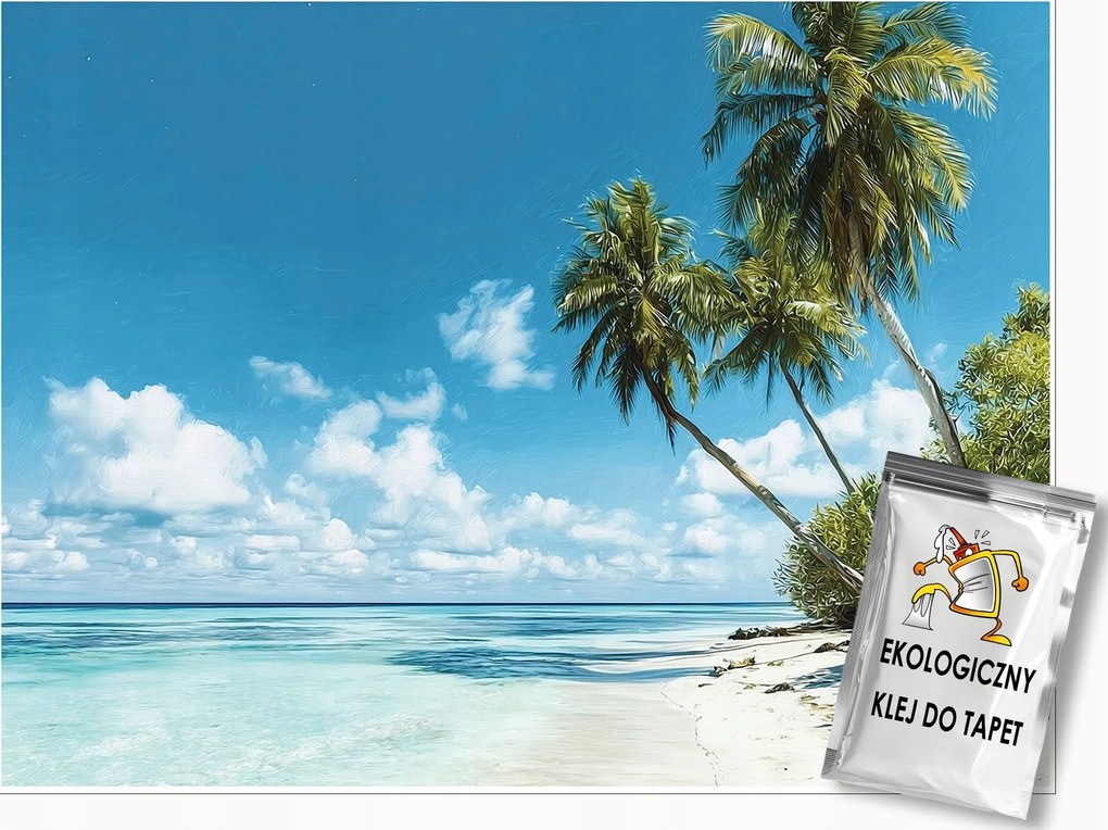 Fotótapéta Tengerpart Pálmafák Tájkép Falra Hálószoba Nappali 400x280