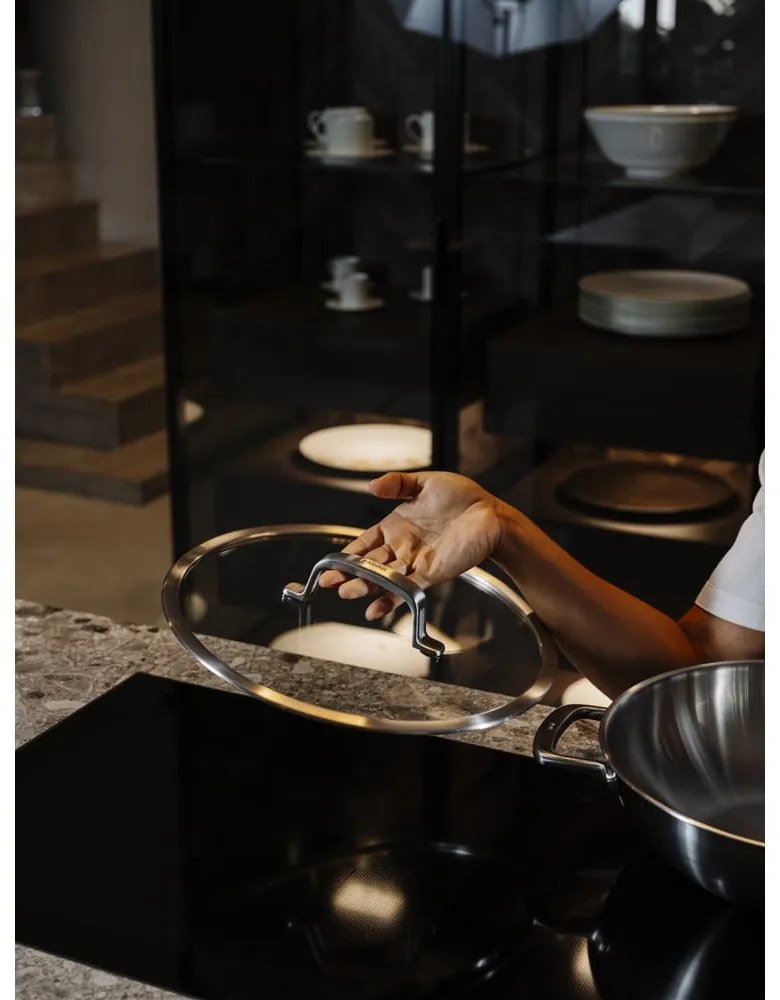 Wok rozsdamentes acél serpenyő fedővel ø 30 cm Chili Ta – FABINI