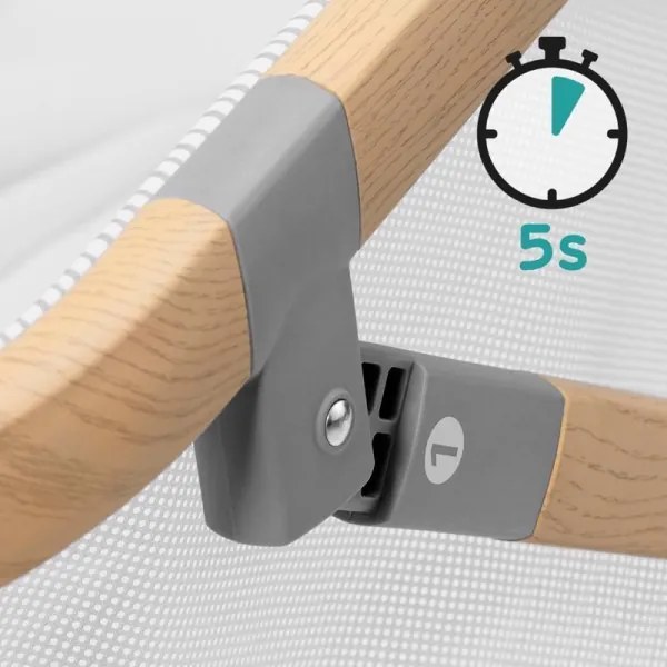 KINDERKRAFT - Utazó kiságy 4in1 SOFI szürke