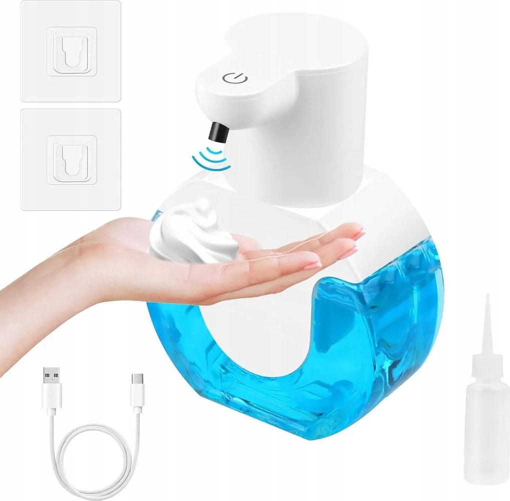 Nagy érintésmentes automata habszappan adagoló habszivacs adagoló USB-vel