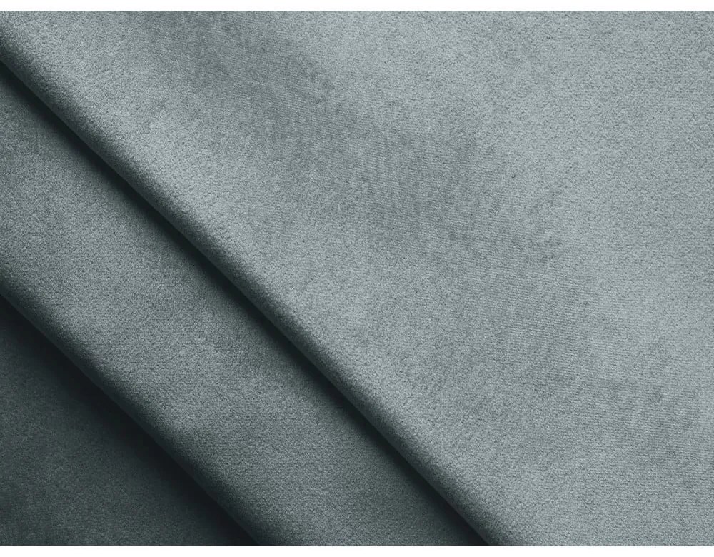 Világoskék kárpitozott ágyneműtartós franciaágy ágyráccsal 160x200 cm Hauke – Makamii