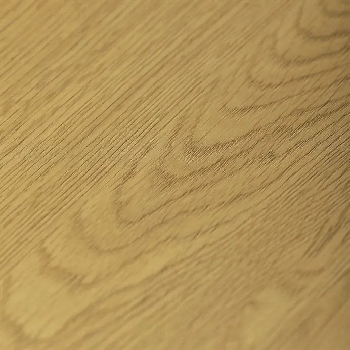 Masă rotundă de dining, culoare stejar sălbatic. Dimensiuni: 120x75 cm. Blat din MDF, cadru metalic