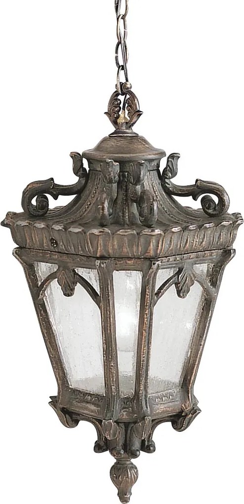Kichler klasszikus kültéri függeszték tournai antik sárgaréz elskl-tournai8-xl IP44