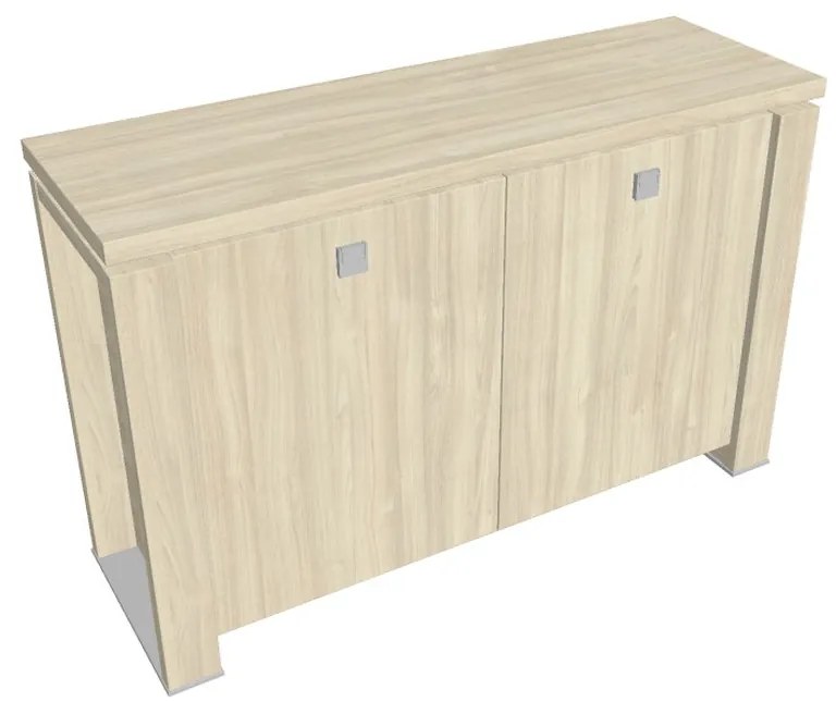 Verno+ alacsony szekrény 140 x 46 x 90 cm, akác