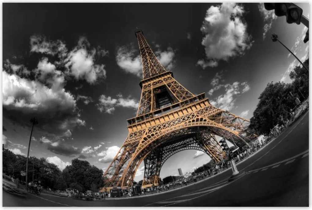 Poszterek 120x80 Arany Eiffel-torony